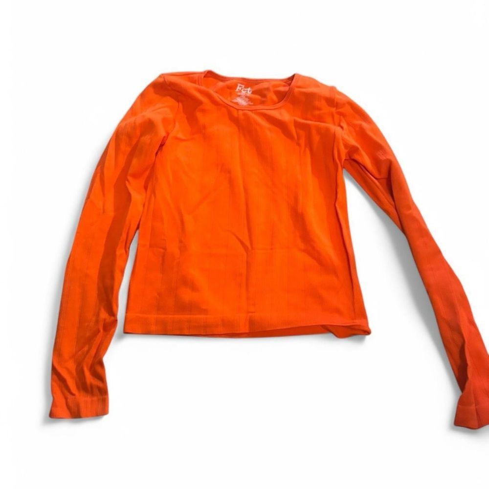 Vibrant Orange Women's Long Sleeve Top